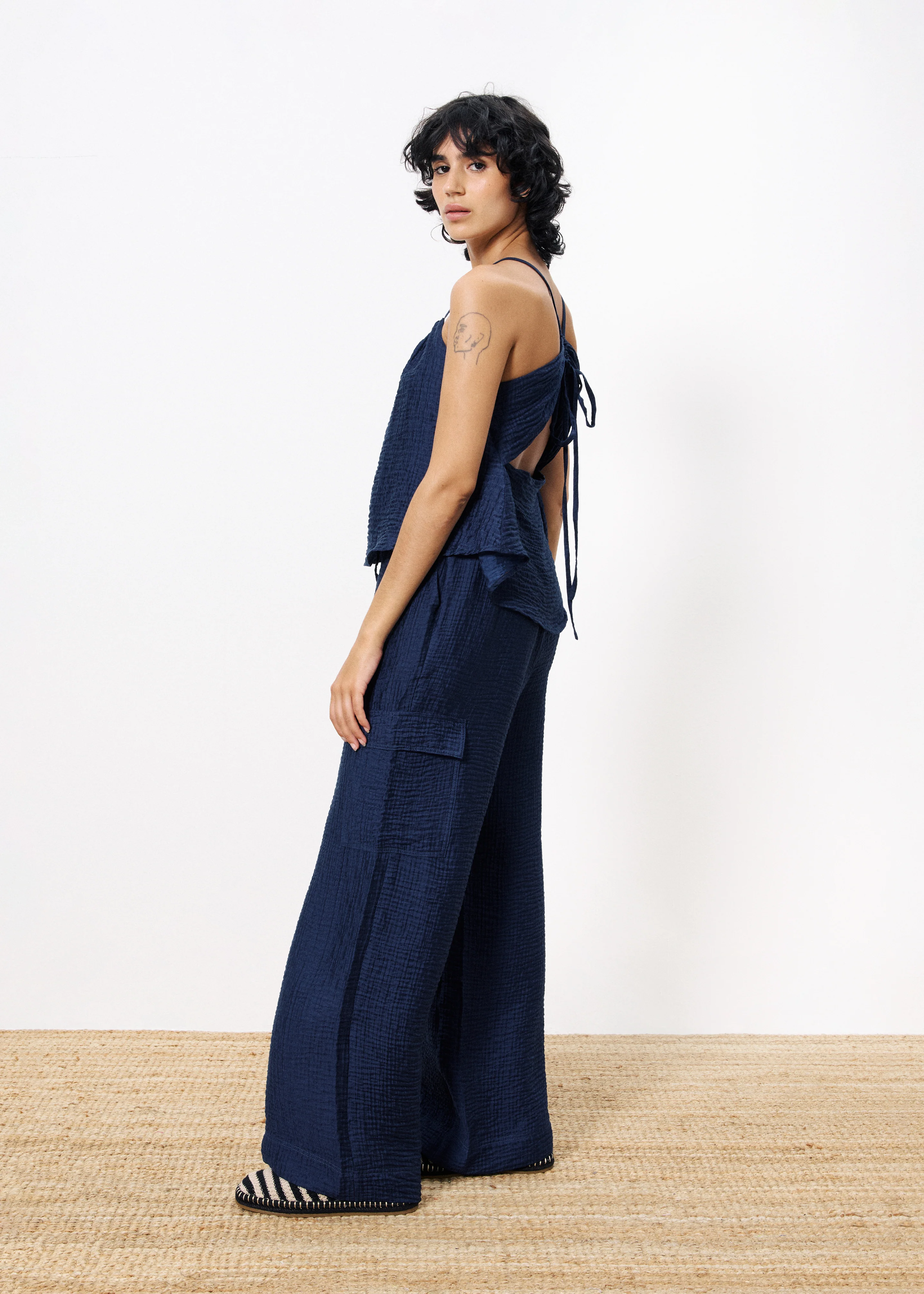Pantalon LOREEN Bleu marine - Image 2