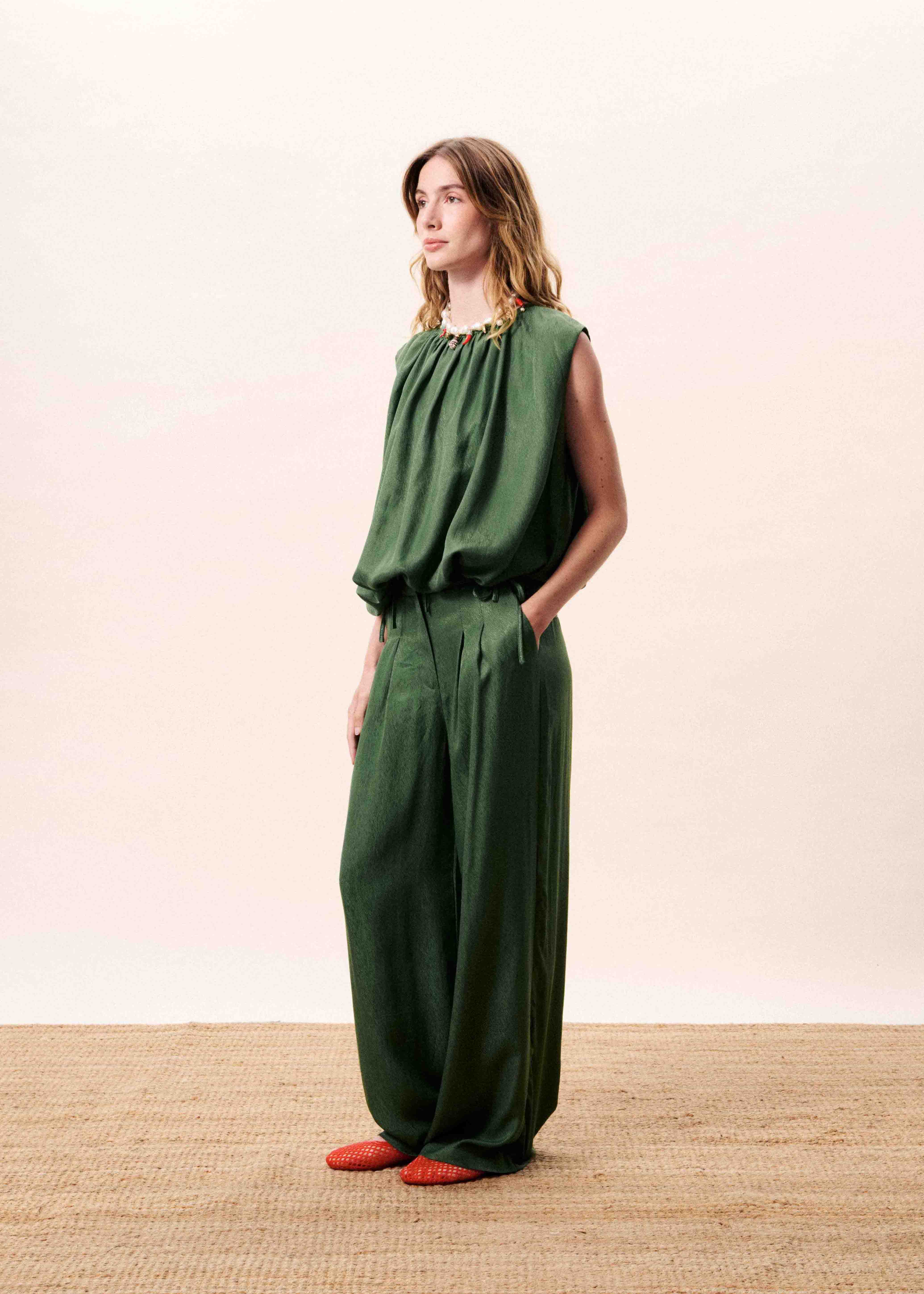 Pantalon LUCINA Vert