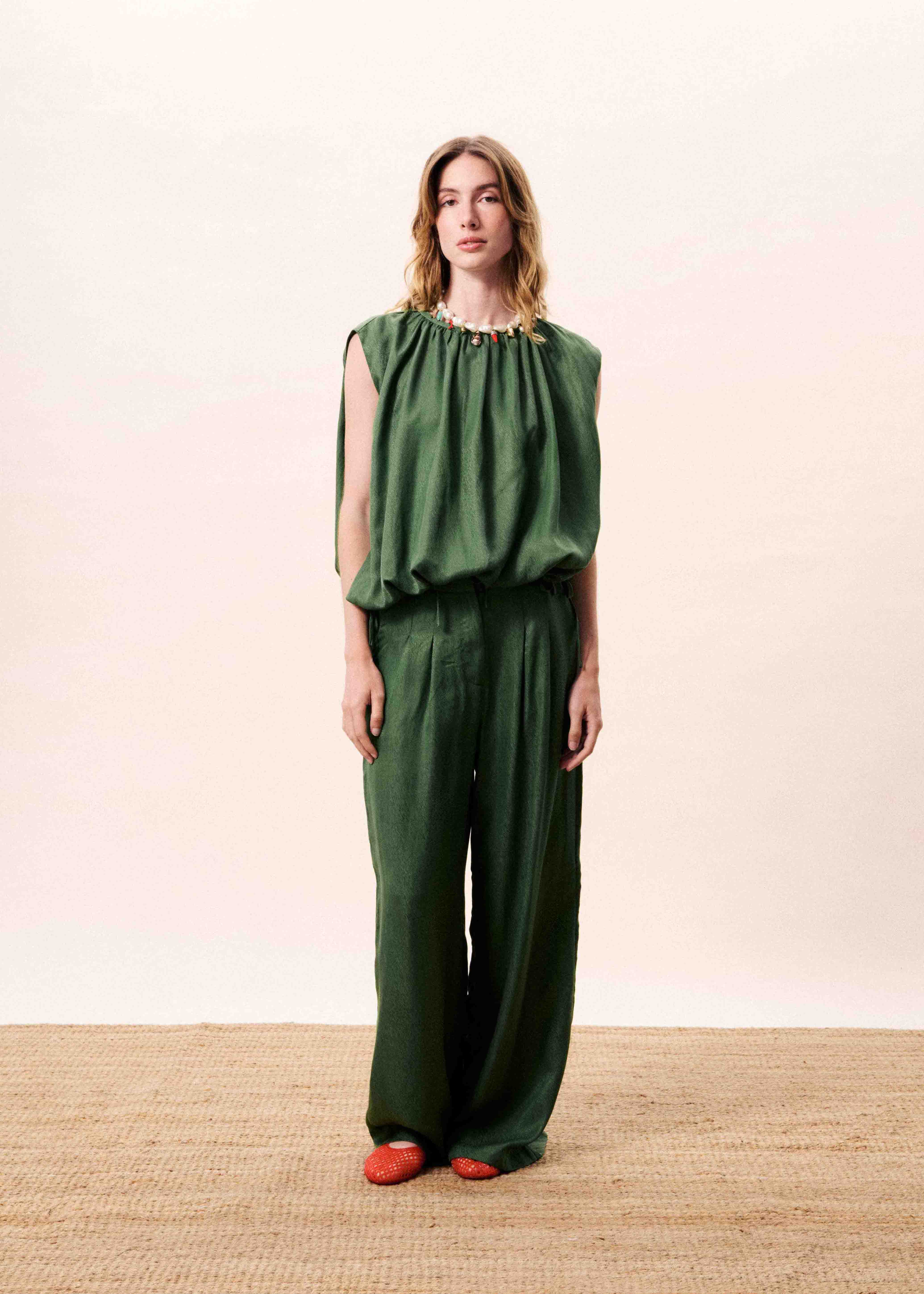 Pantalon LUCINA Vert - Image 2