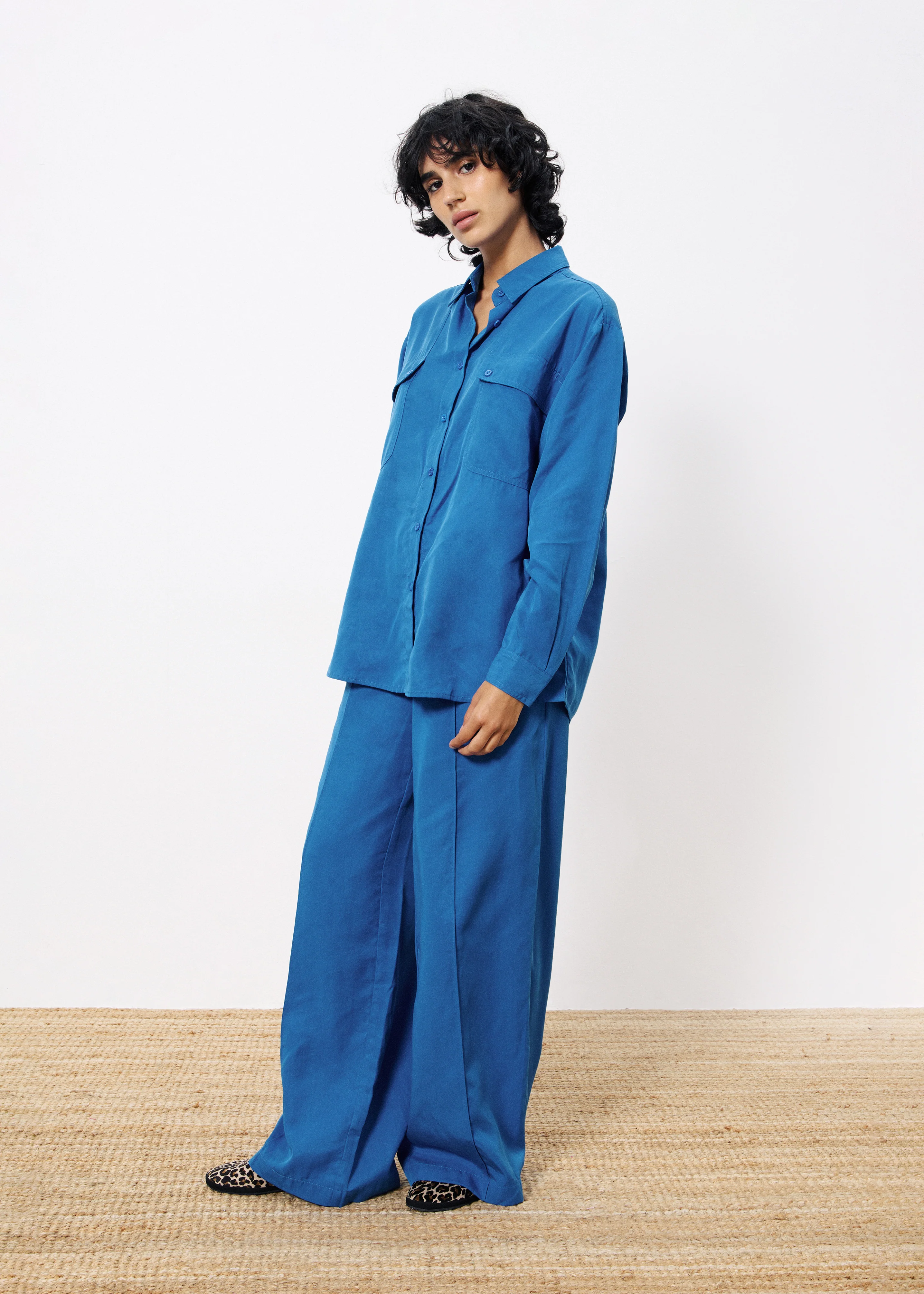 Pantalon PALMINA Bleu electrique - Image 2