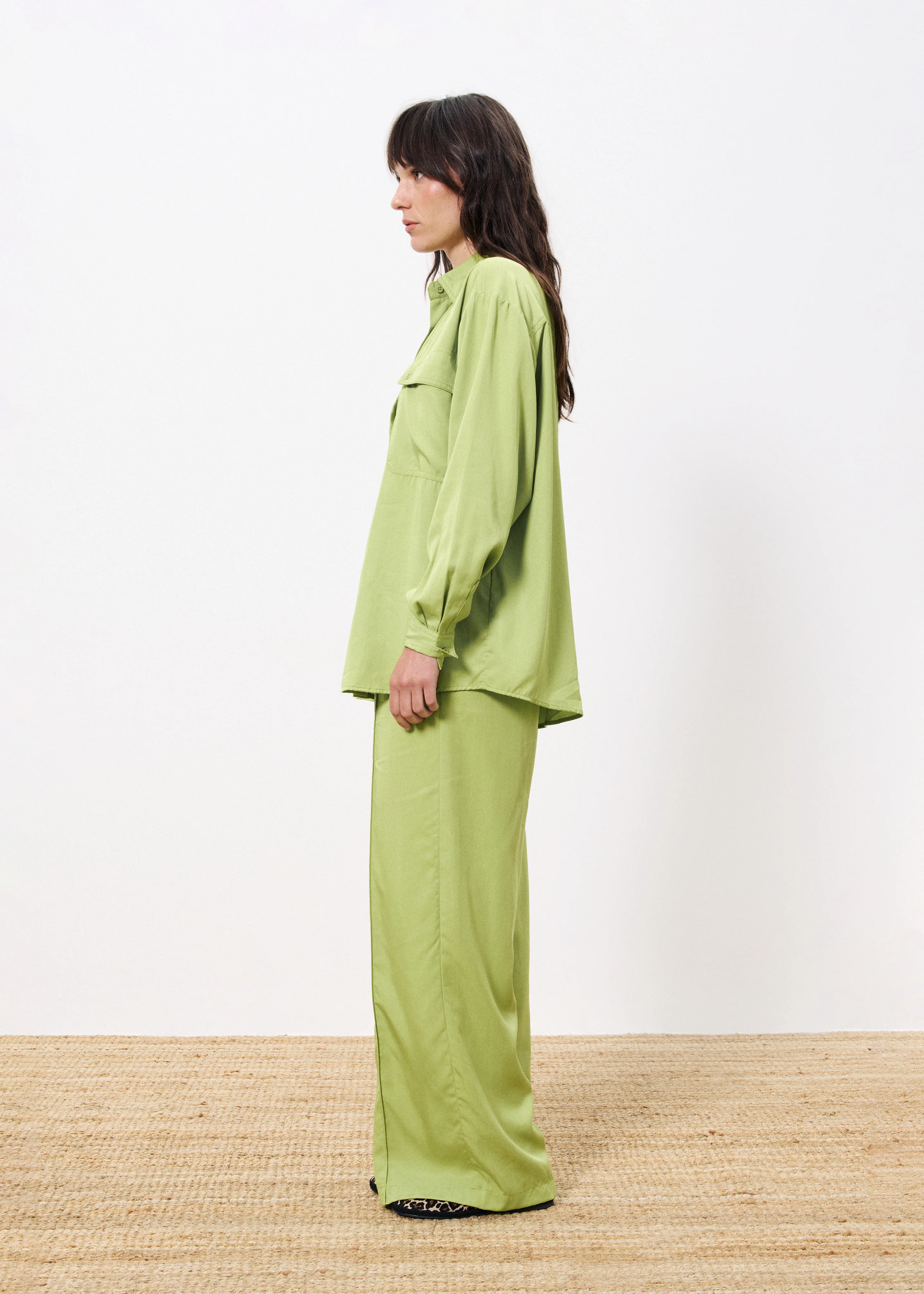 Pantalon PALMINA Citron vert - Image 2