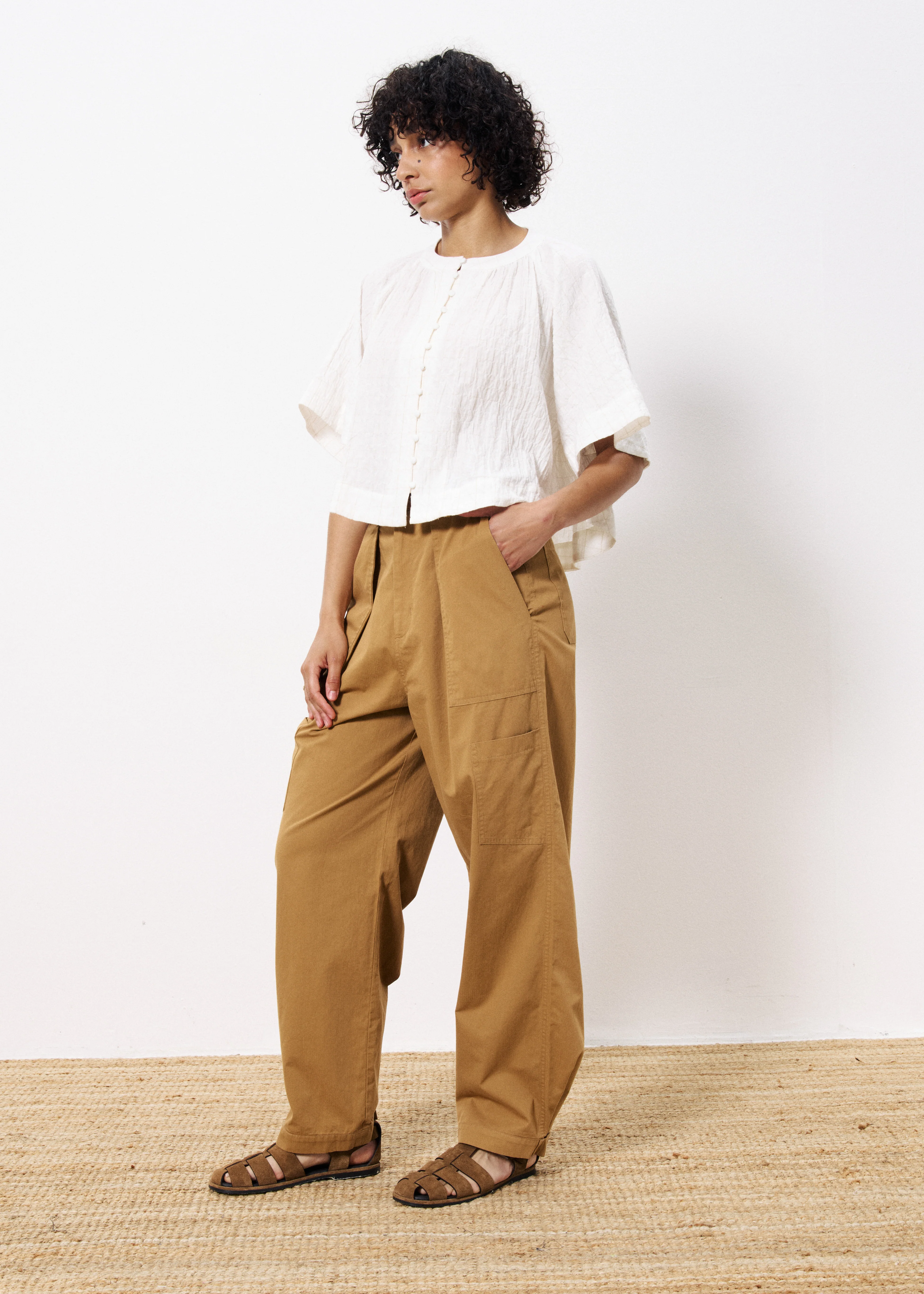 Pantalon SEDRINE Camel - Image 5