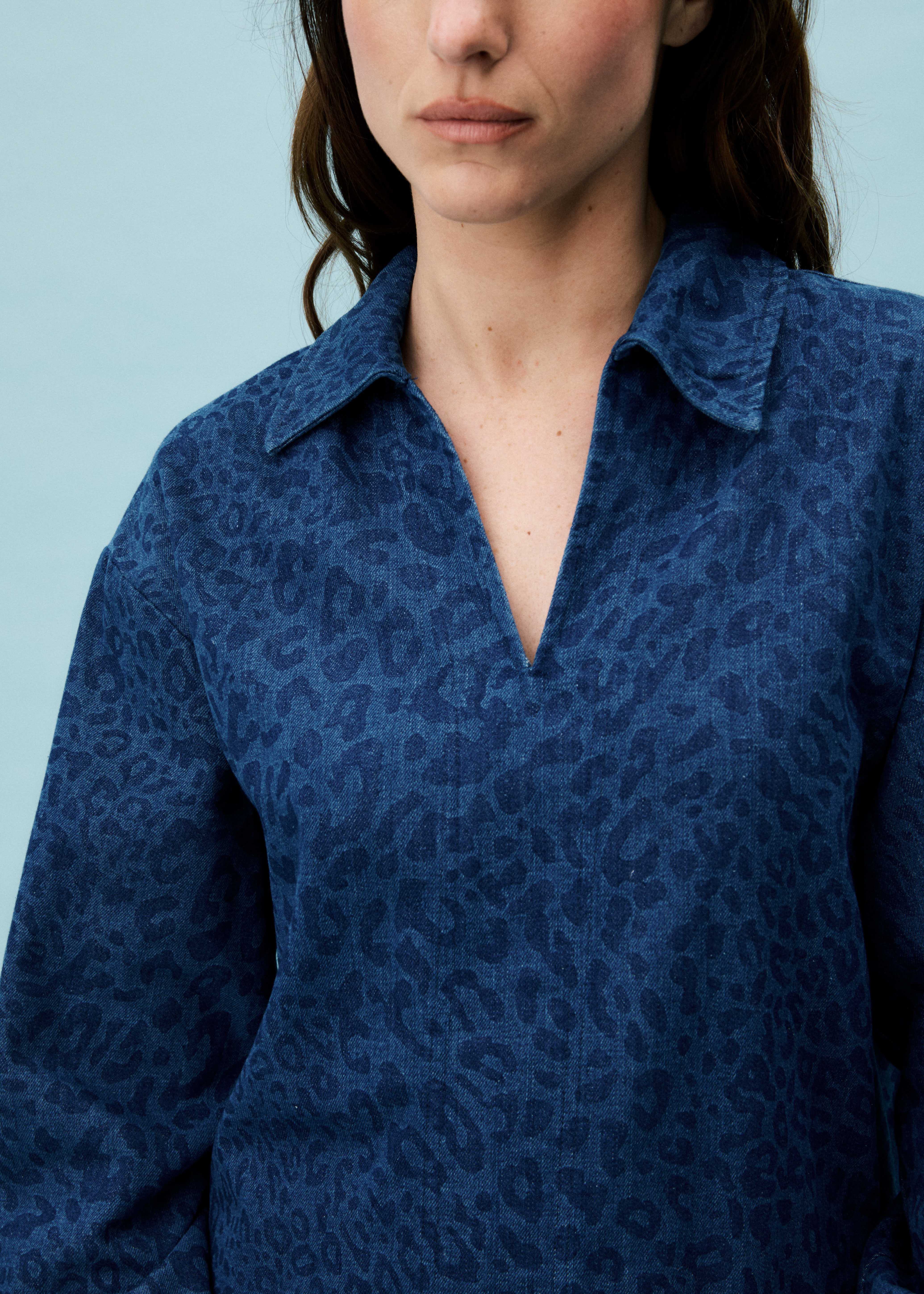 Robe AGLOSSA Bleu jean - Image 4