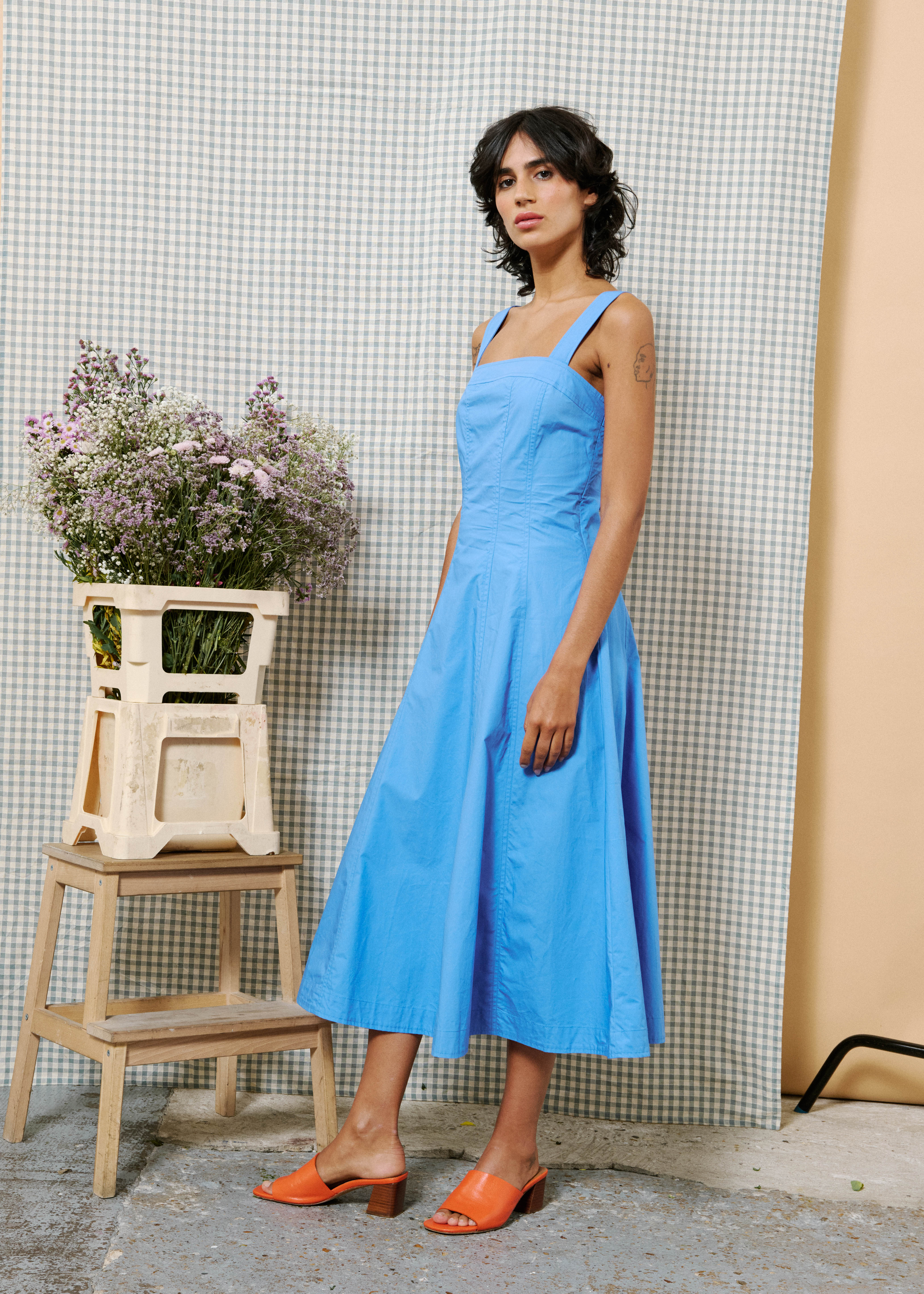 Robe ALFREDA Bleu lavande - Image 2