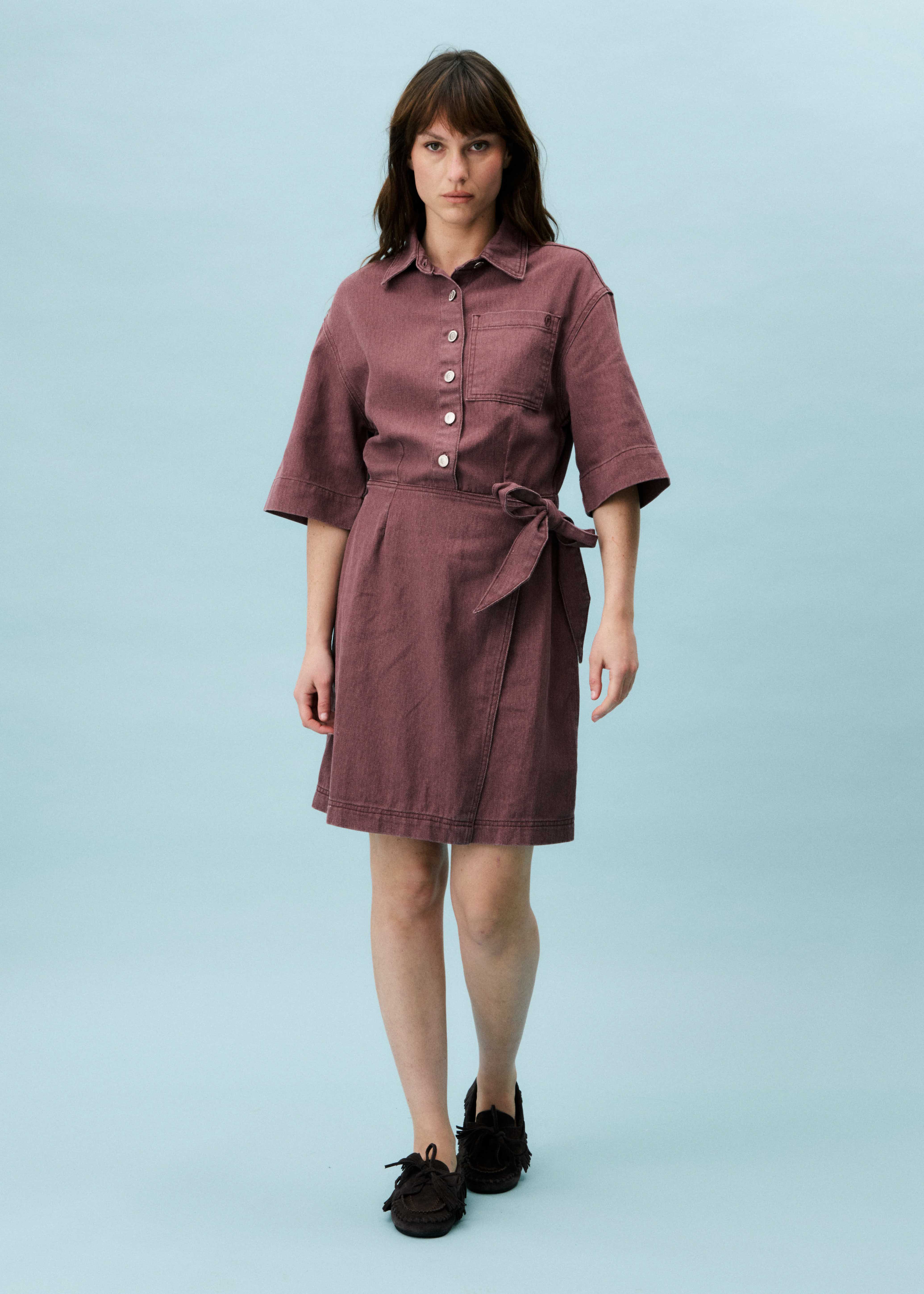 Robe ARALIA Aubergine