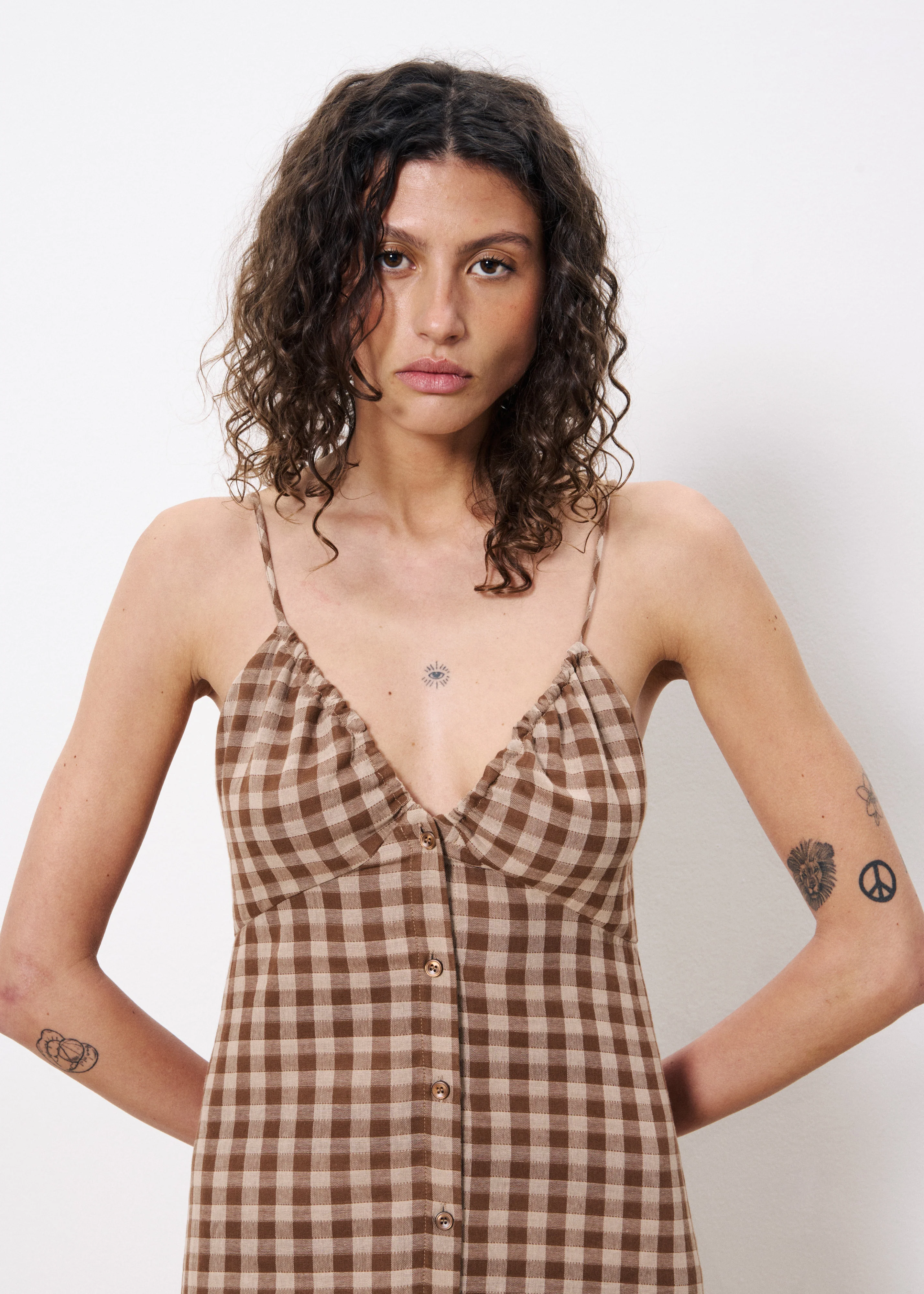 Robe CASIMIRA Marron glace - Image 4