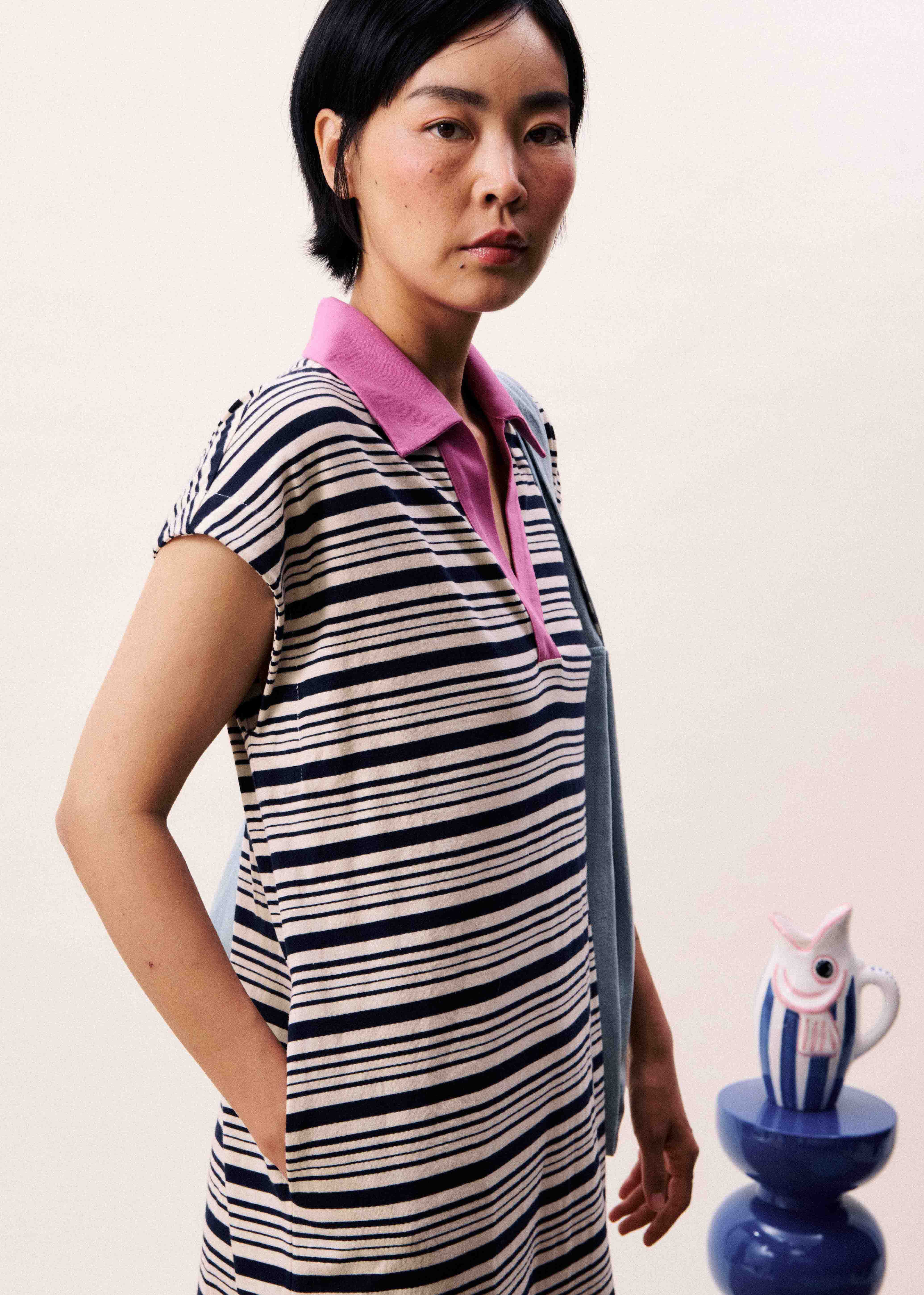 Robe CHACHAYA Bleu marine - Image 4