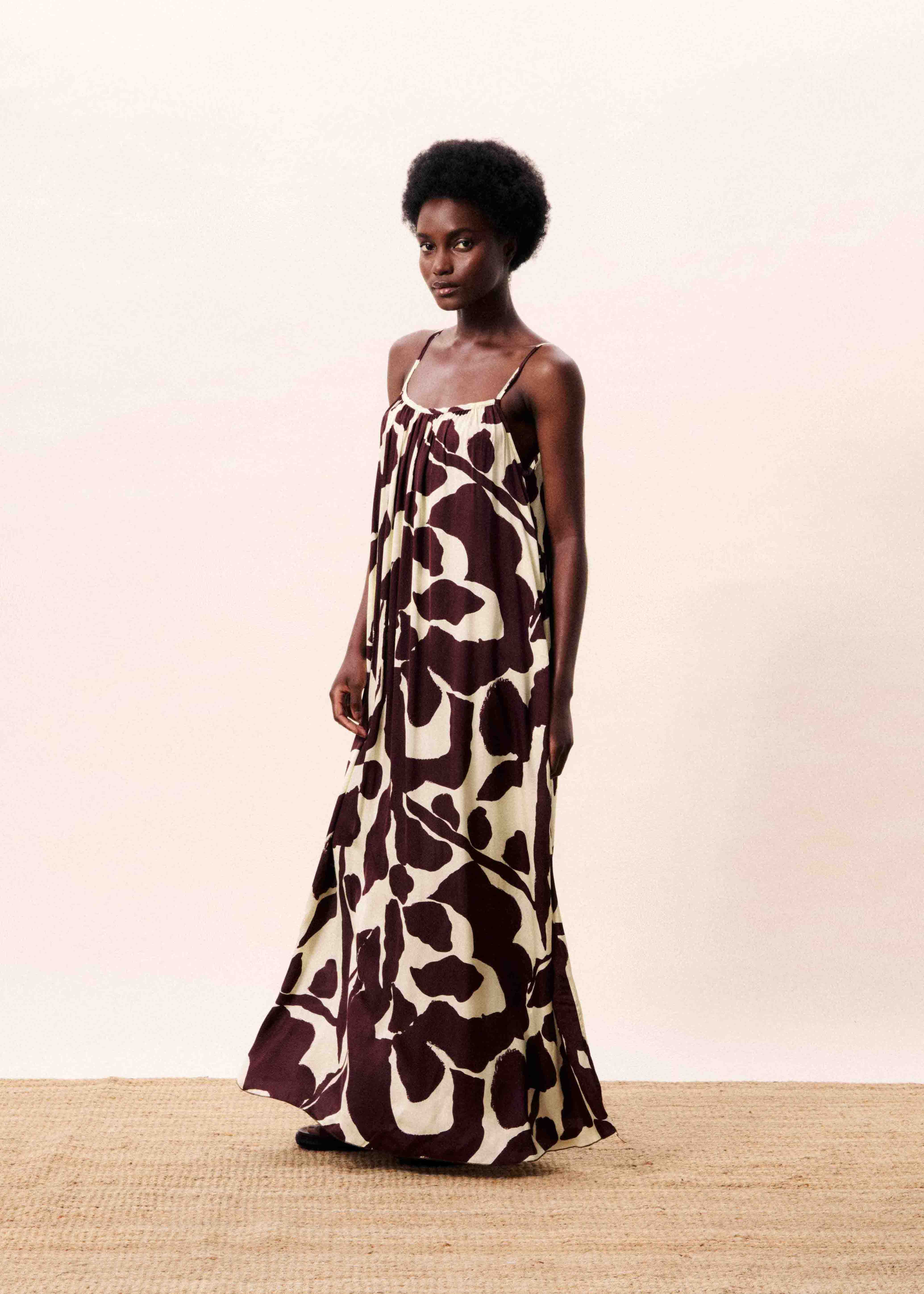 Robe EUPHRATE Nenufar marron - Image 2