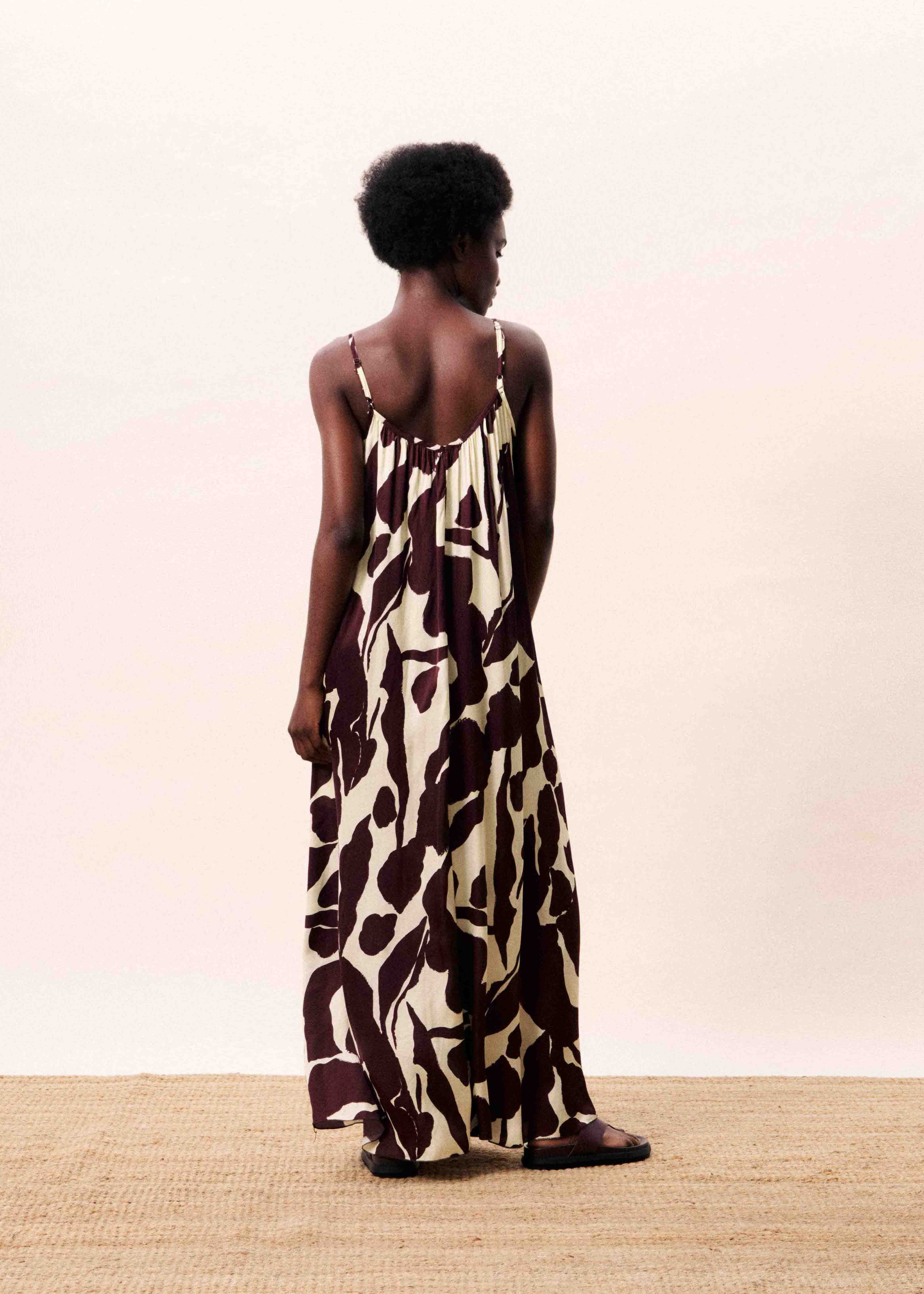 Robe EUPHRATE Nenufar marron - Image 3
