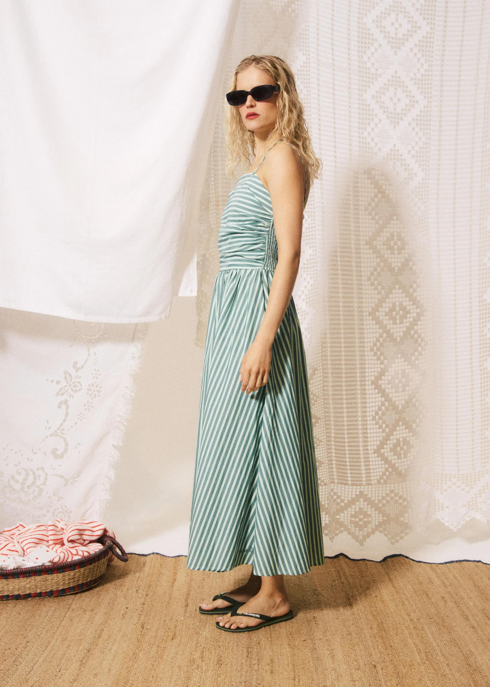Robe FELICE Vert rivage - Image 2
