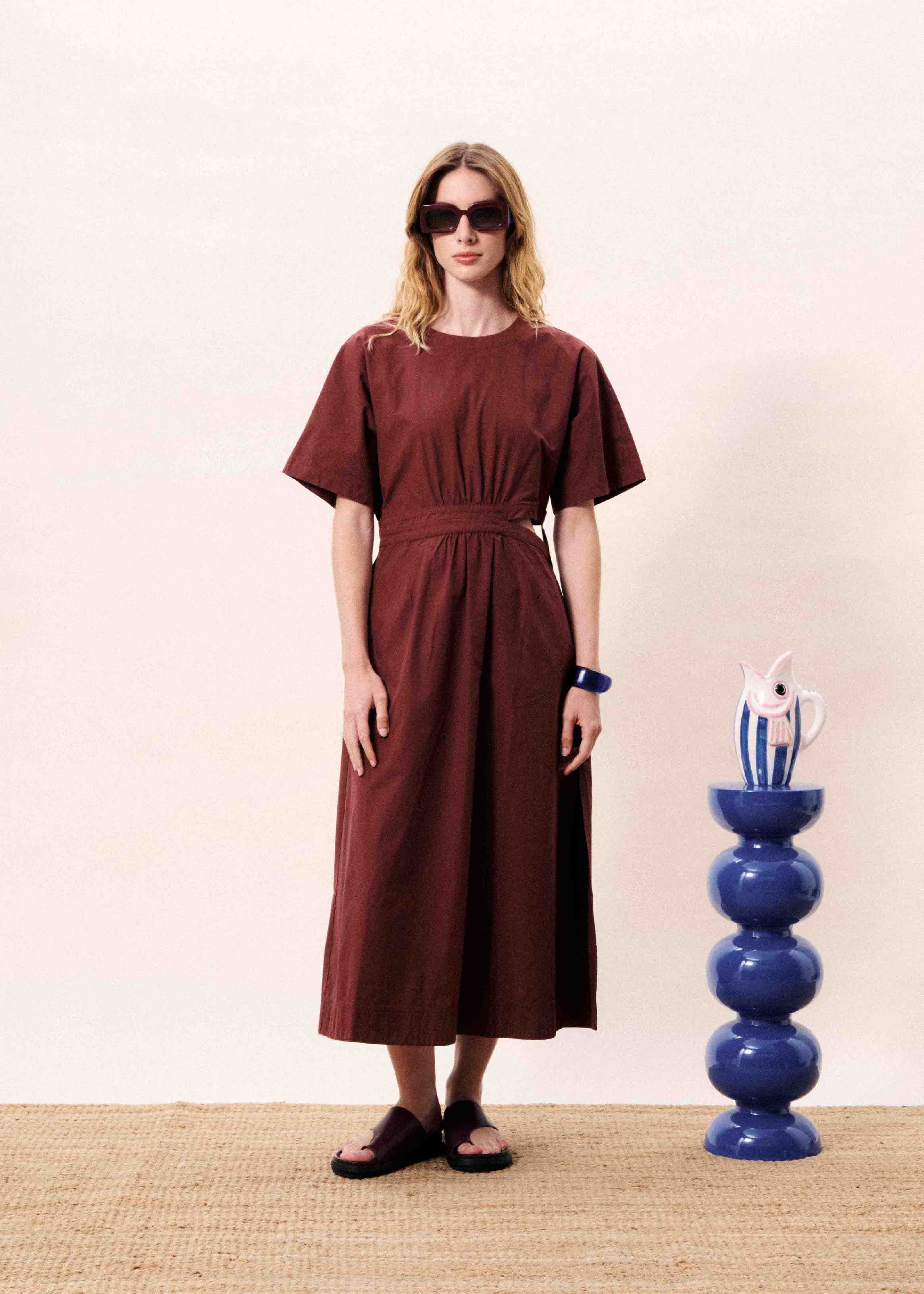 Robe MAVERA Bordeaux - Image 3