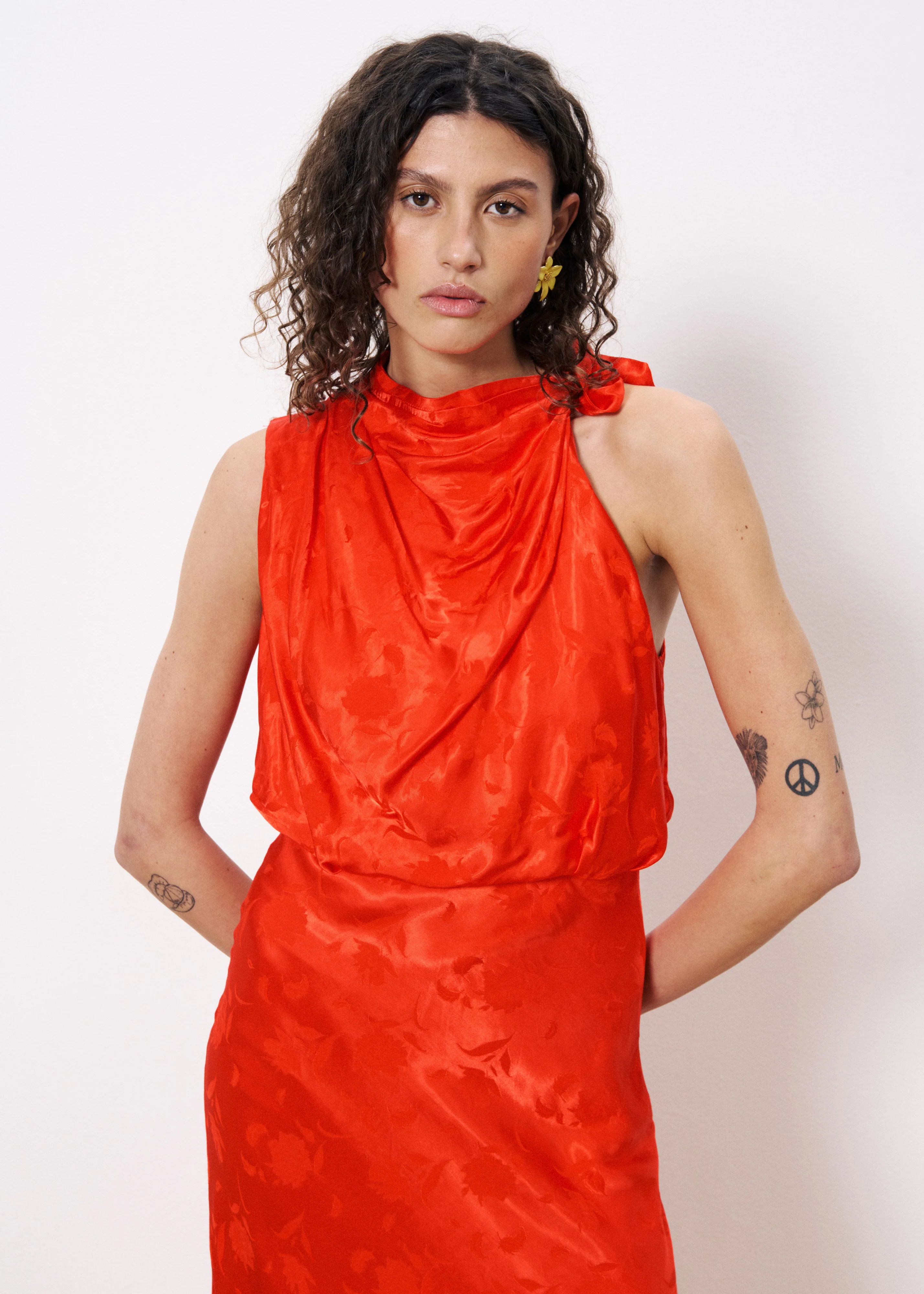 Robe NELCIE Rouge - Image 4