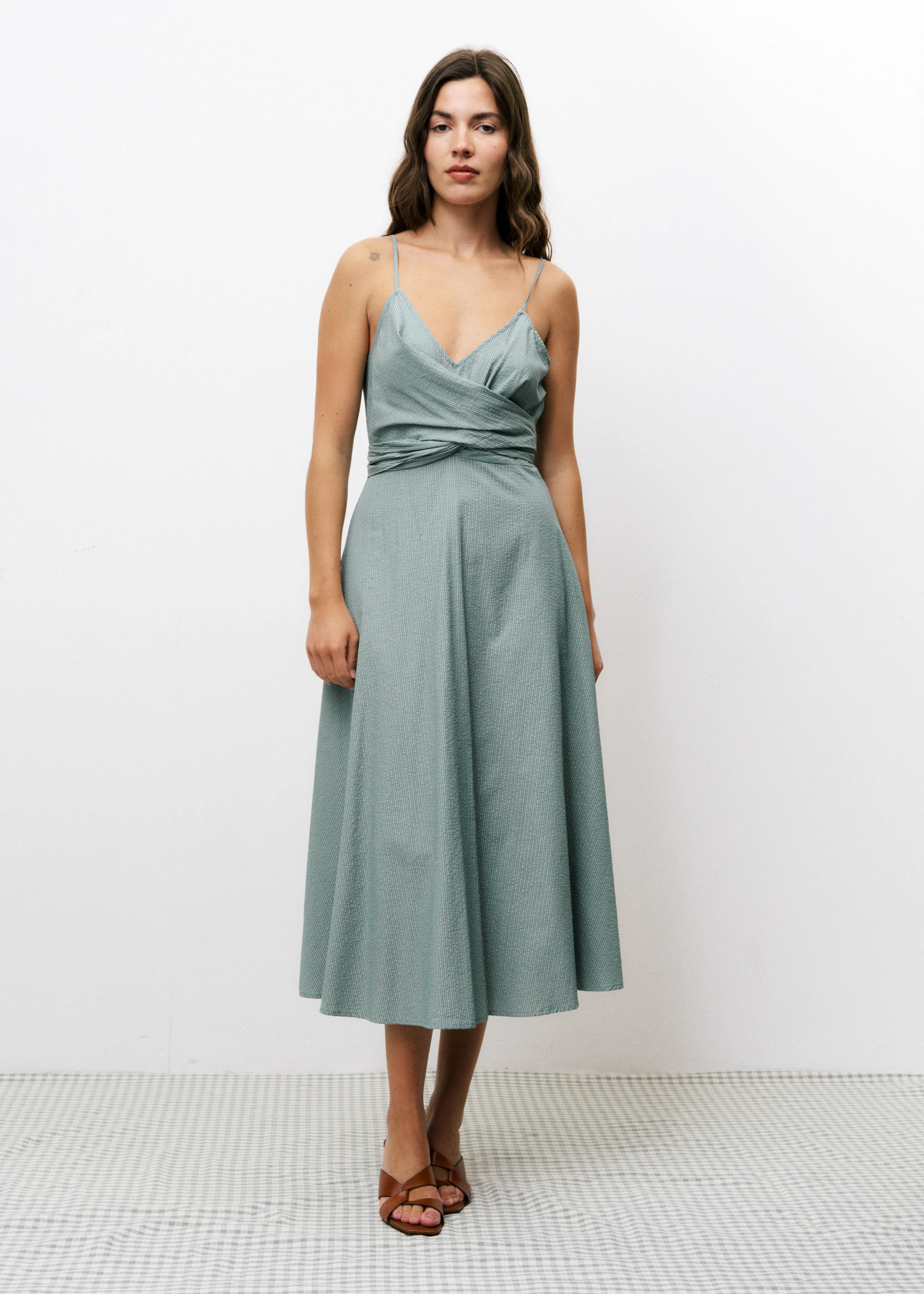 Robe NOZHA Vert rivage