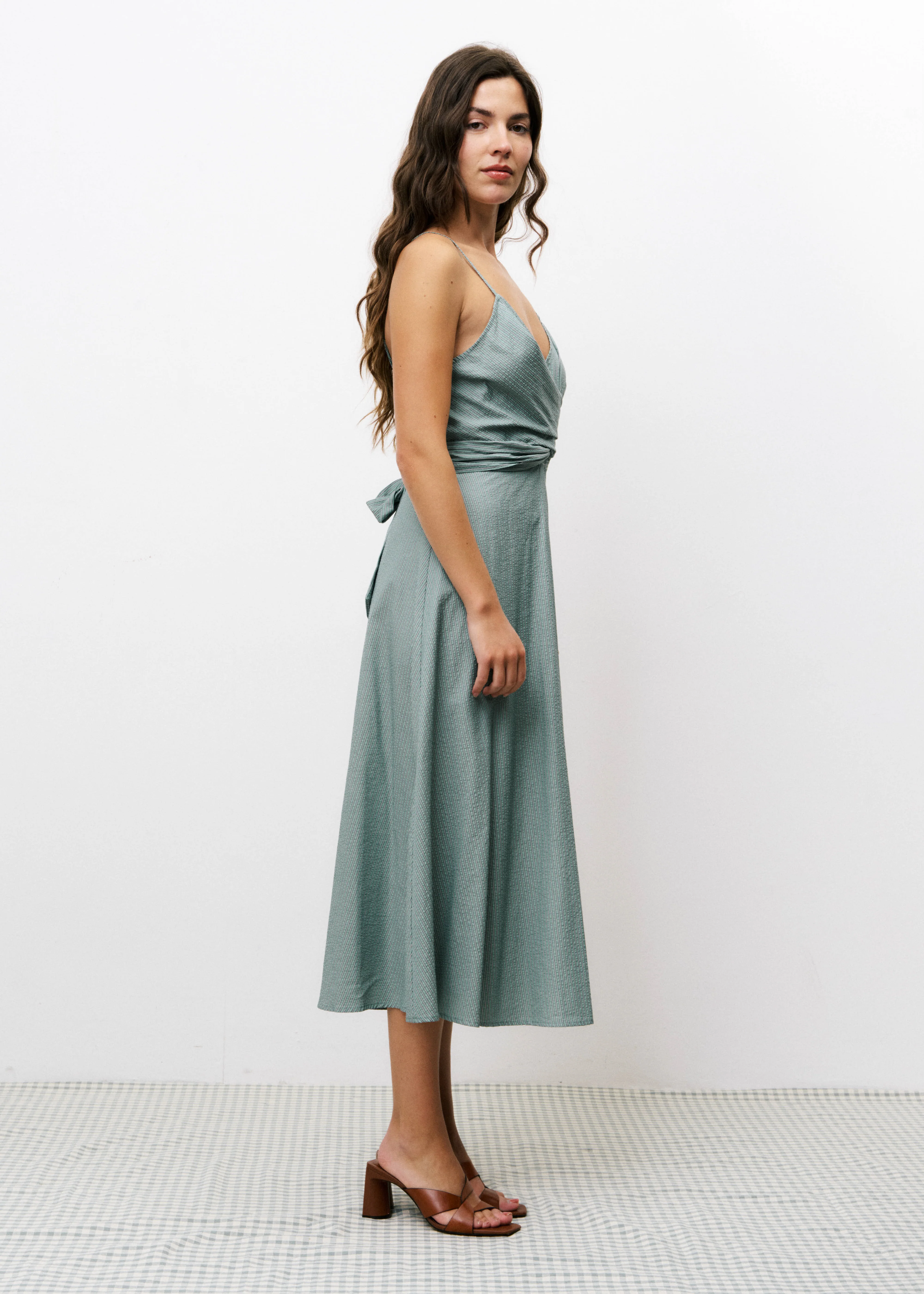 Robe NOZHA Vert rivage - Image 2