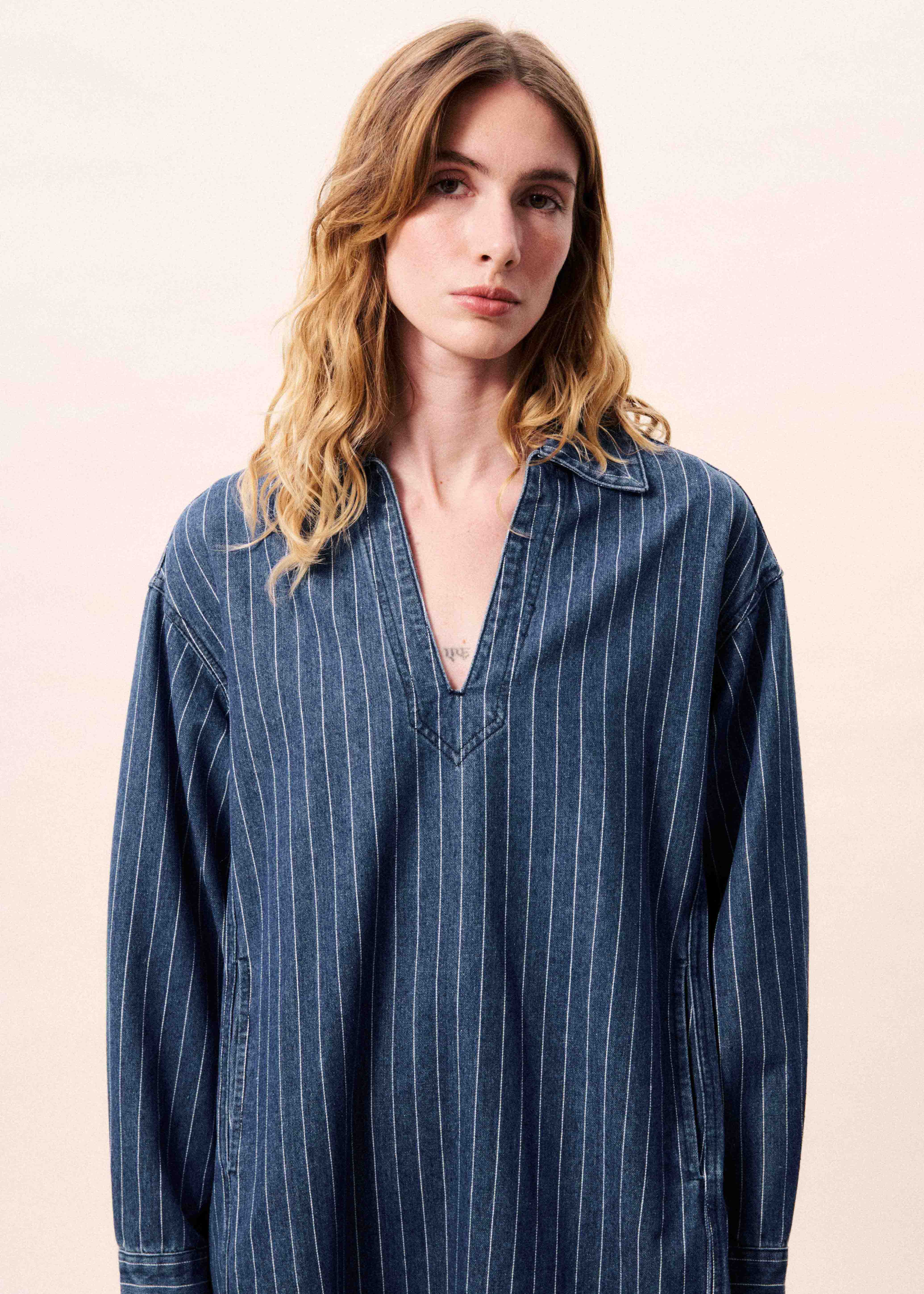 Robe POSEIDON Bleu jean - Image 3