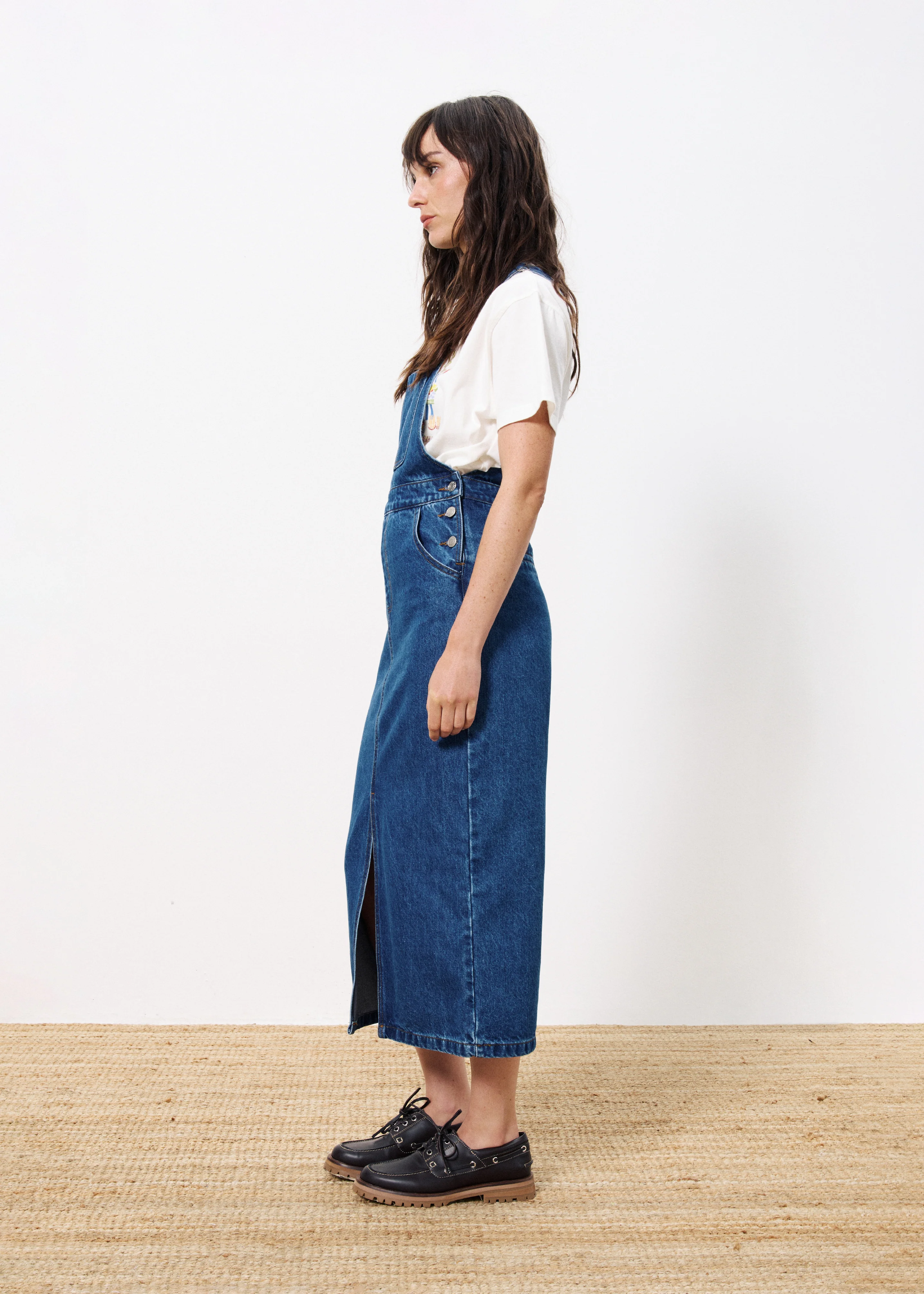 Robe salopette SELVI Bleu jean - Image 2