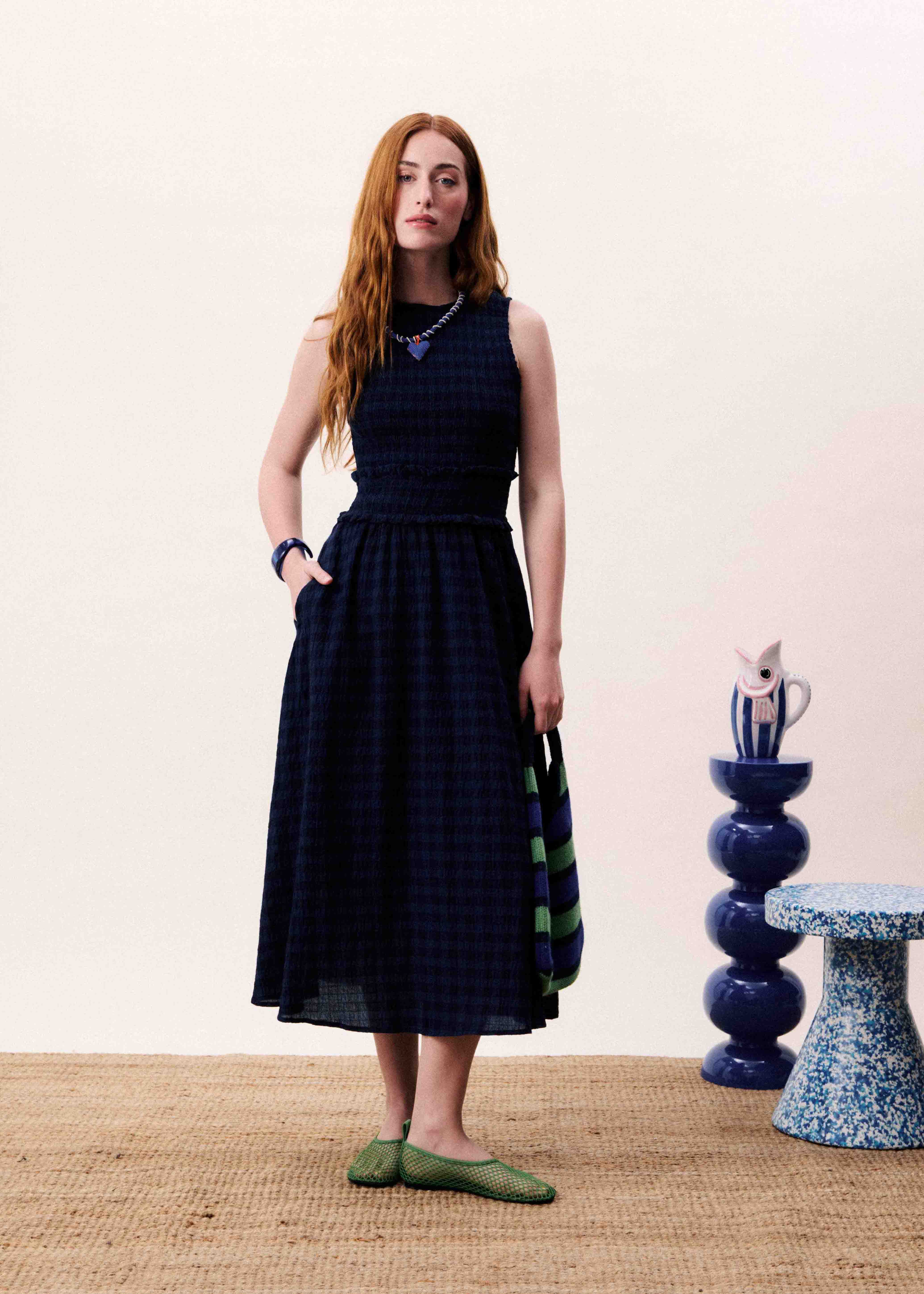 Robe SAQUAREMA Bleu marine