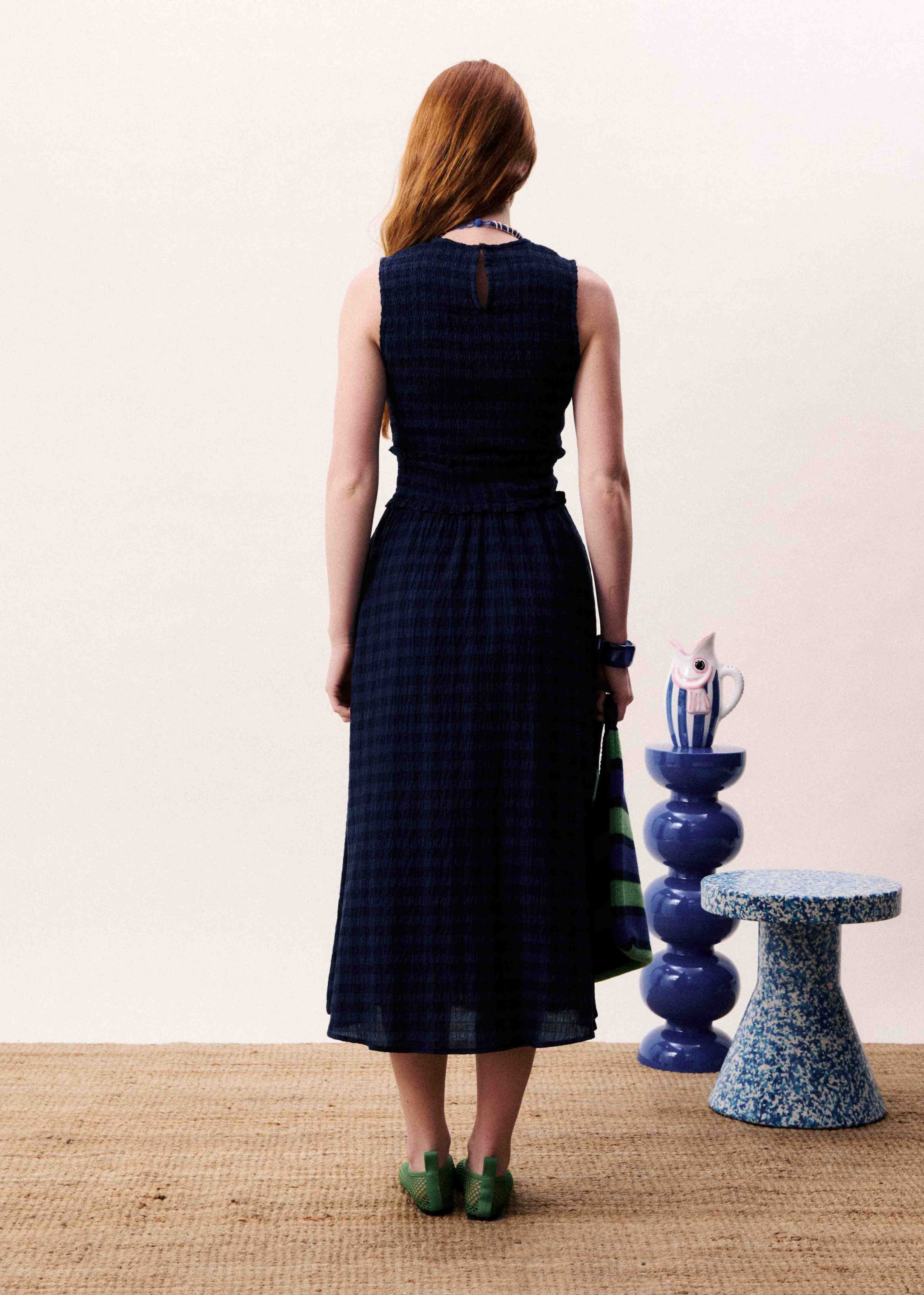 Robe SAQUAREMA Bleu marine - Image 3