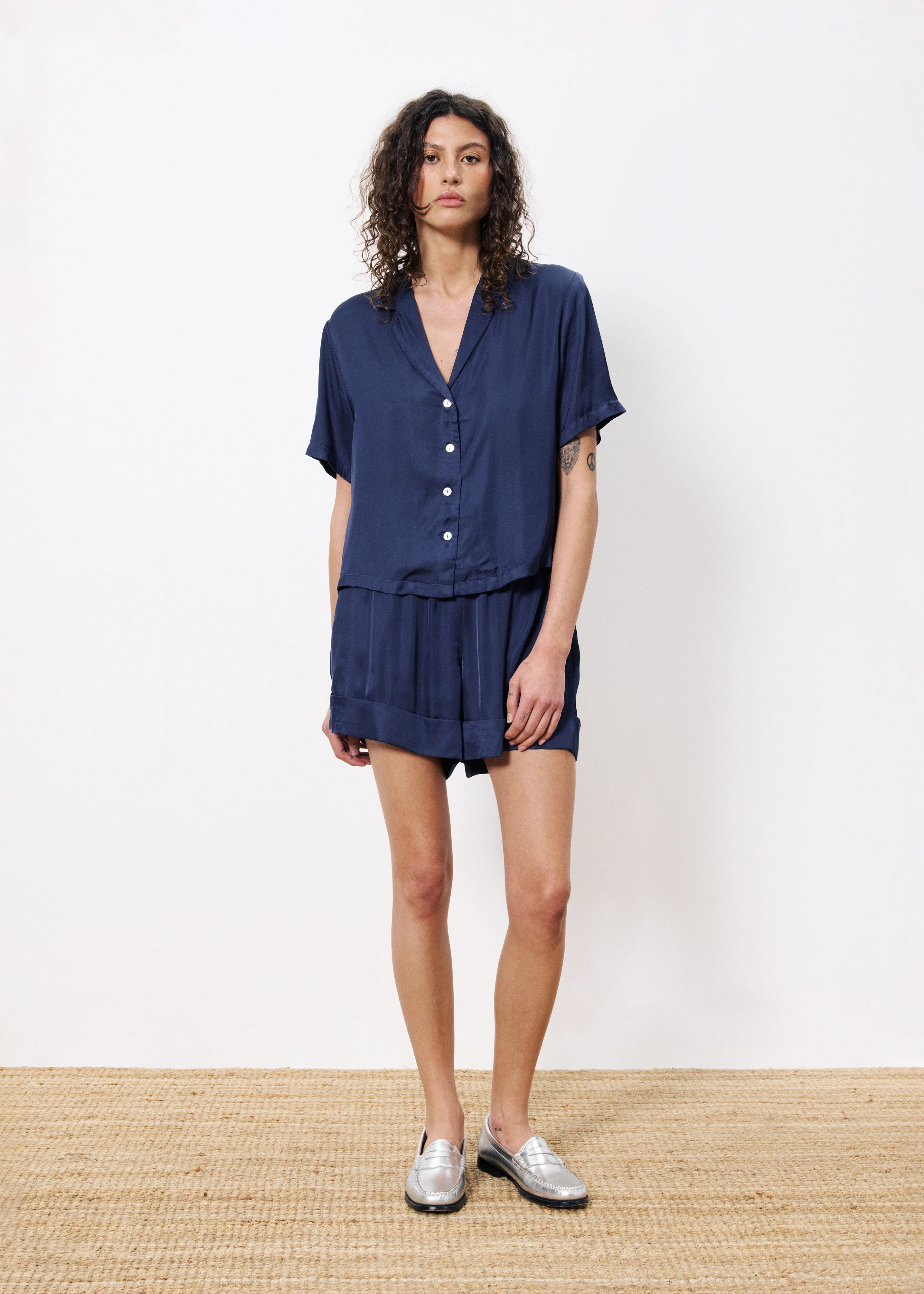 Short NOELLE Bleu marine