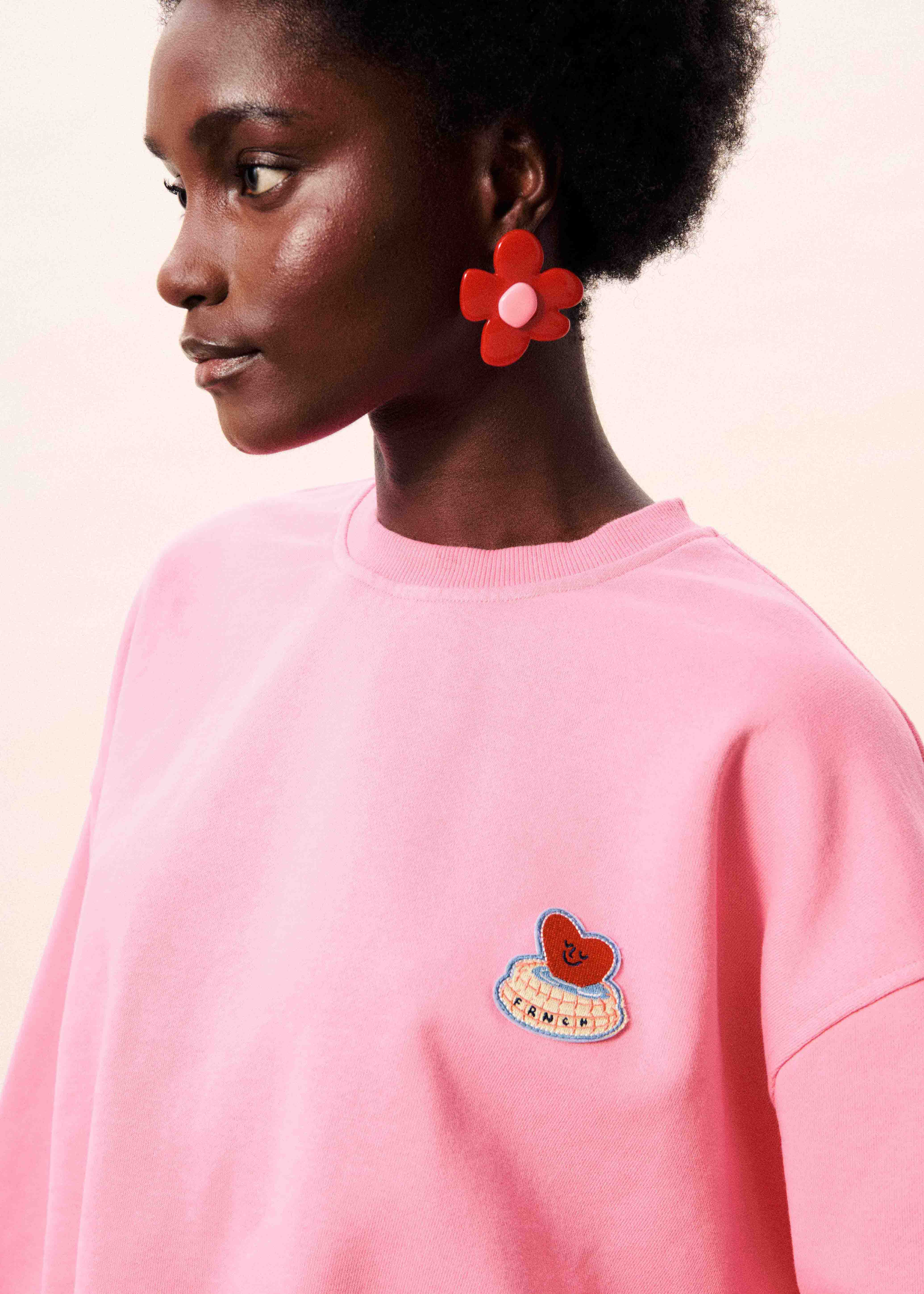 Sweatshirt TAMISE Rose - Image 4