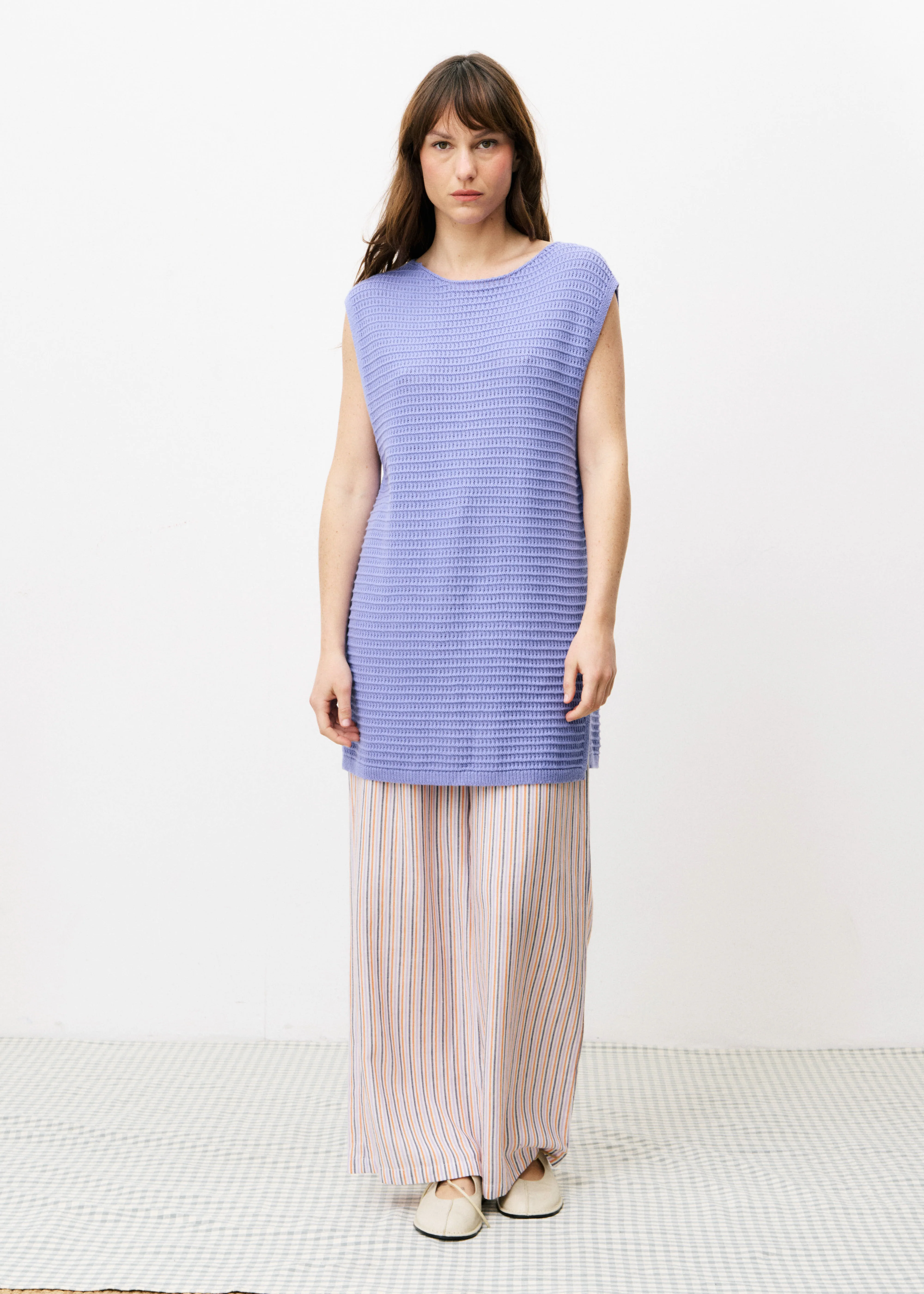Top ANAISSE Bleu lavande