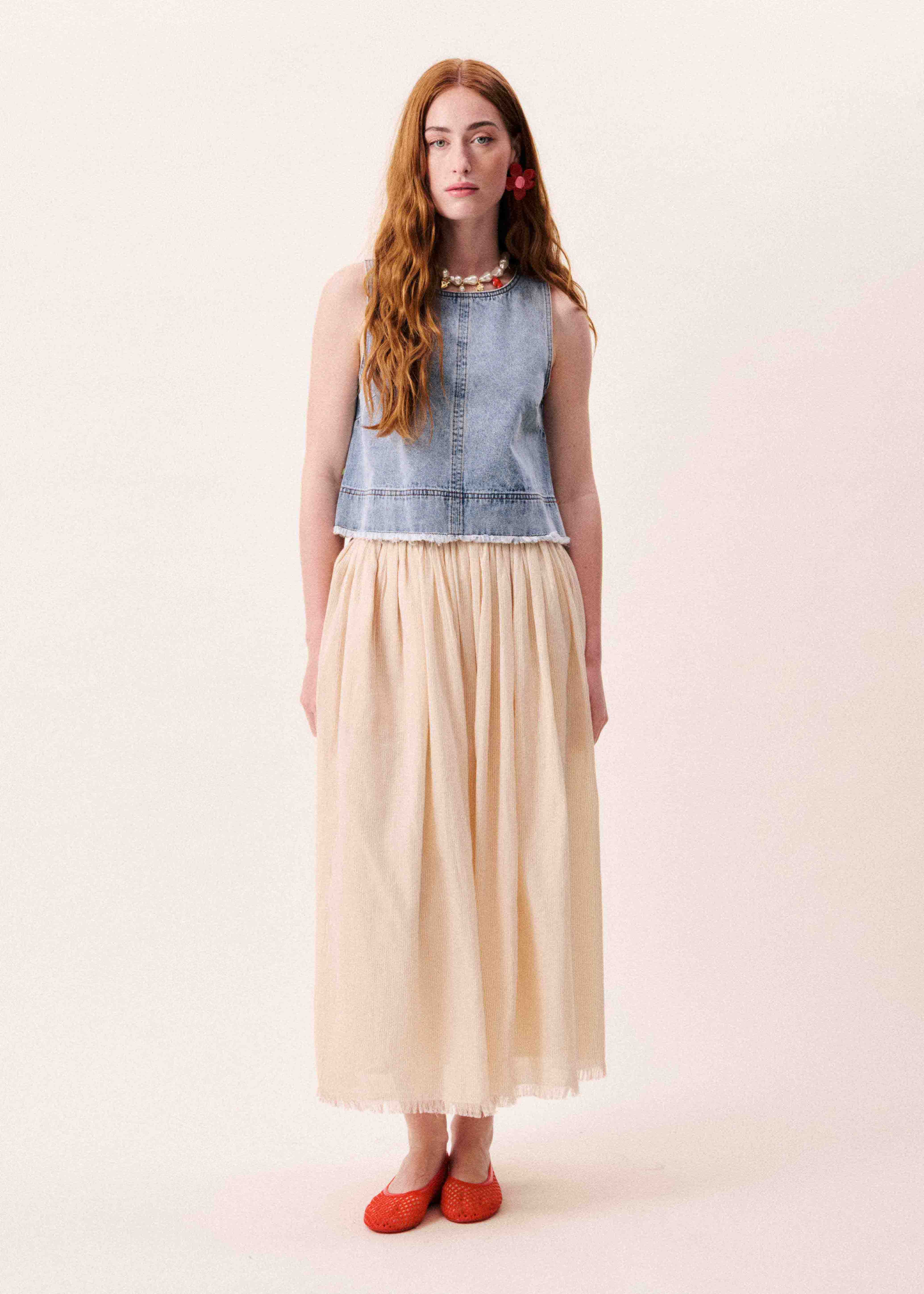 Top AQUALINA Bleu jean