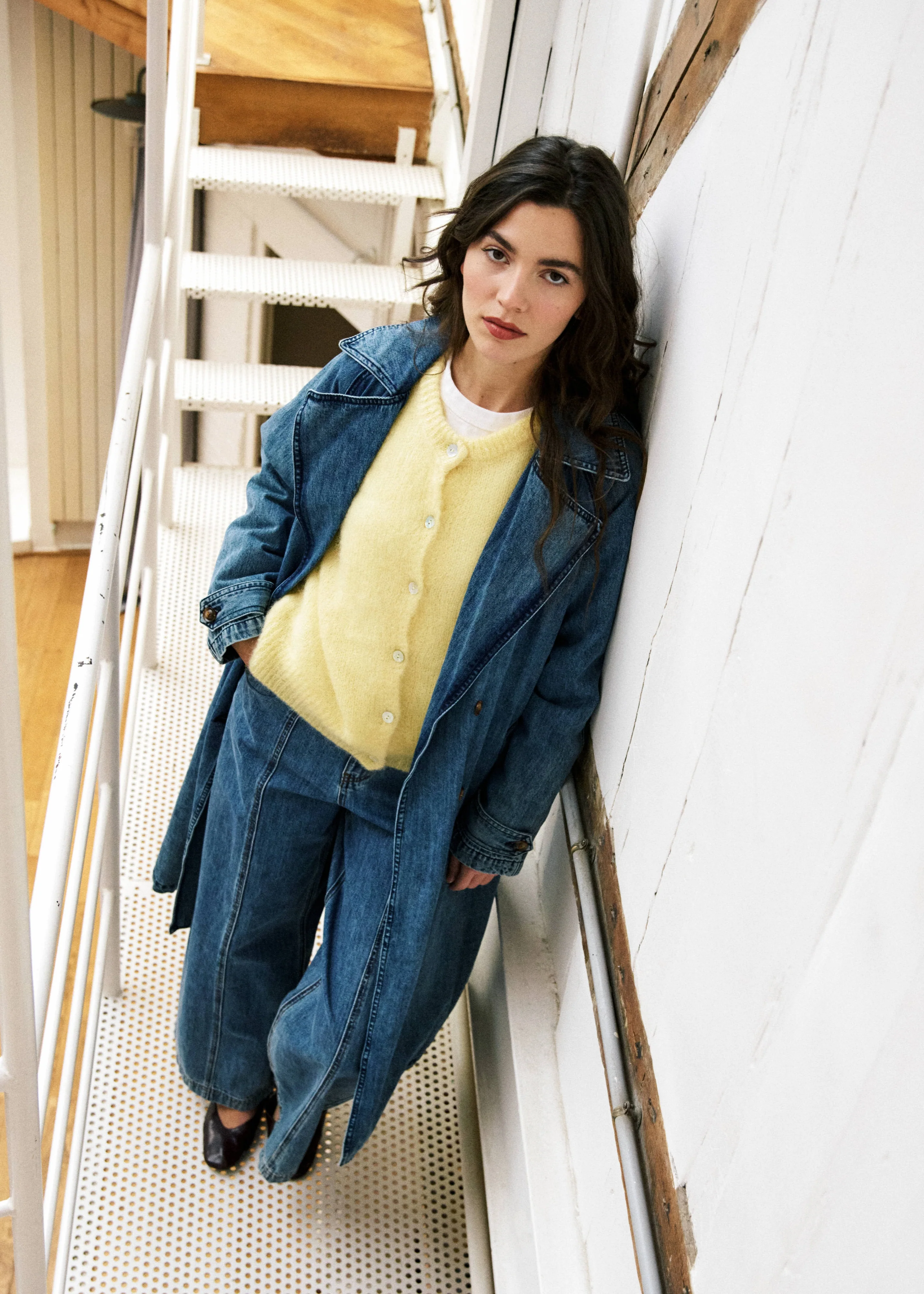 Trench CARMELINA Bleu jean - Image 2