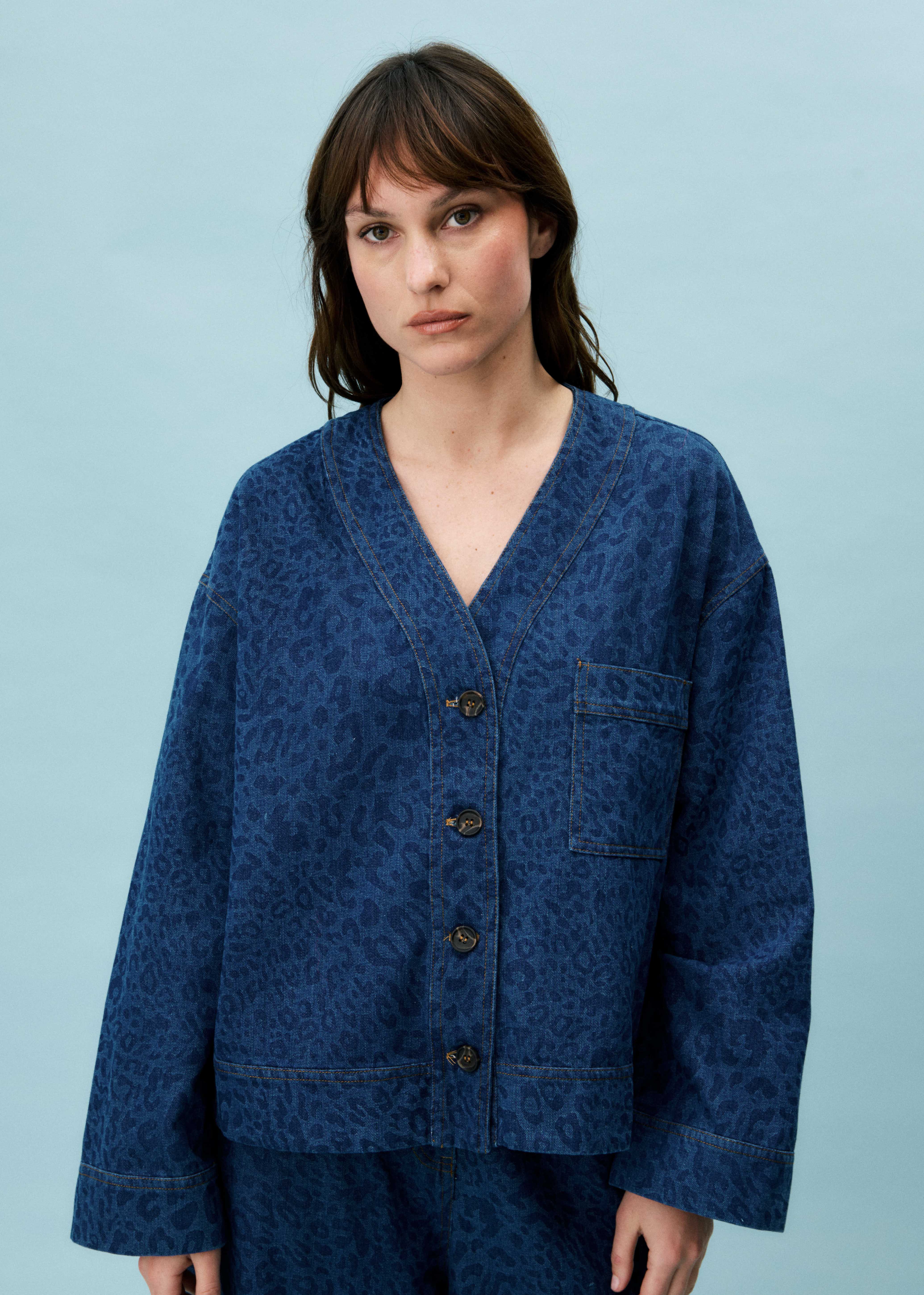 Veste BRUNELLE Bleu jean - Image 4