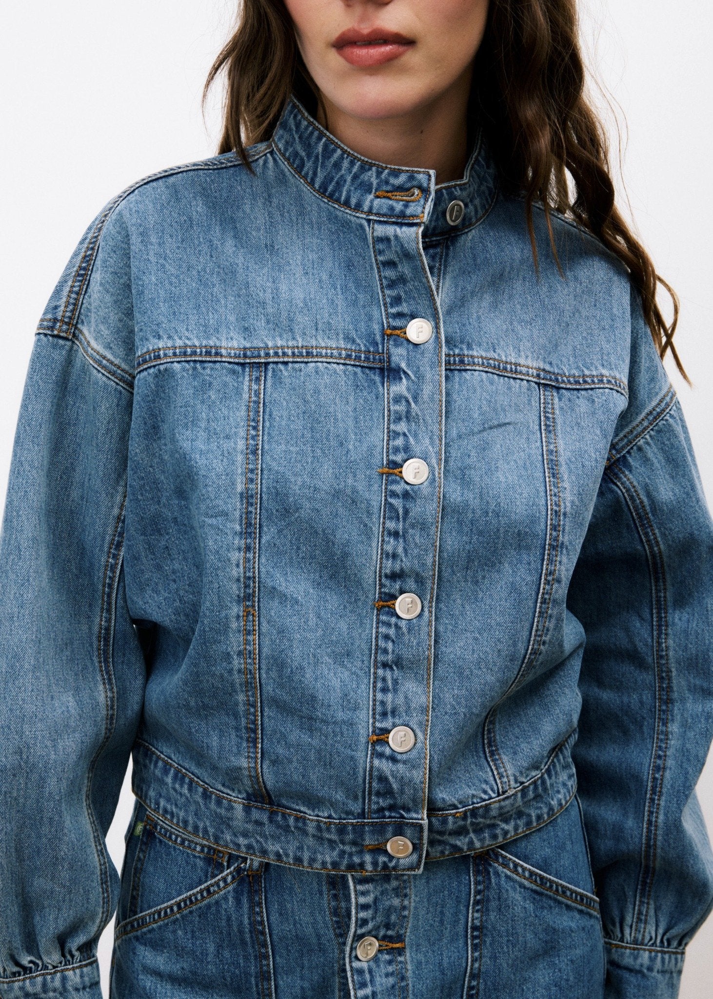 Veste NAELLY Bleu jean - Image 4