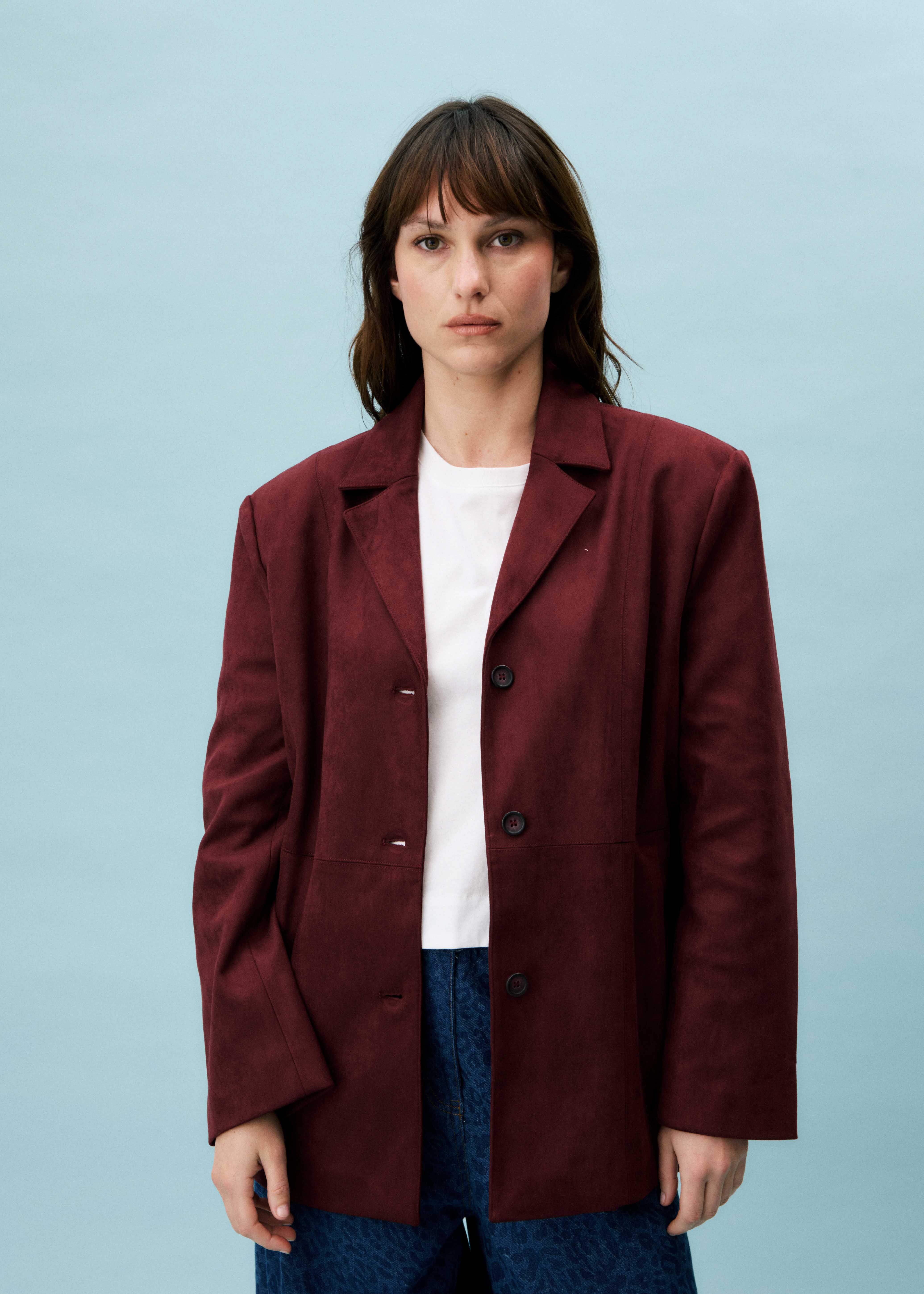 Veste NYMPHALIS Aubergine - Image 4